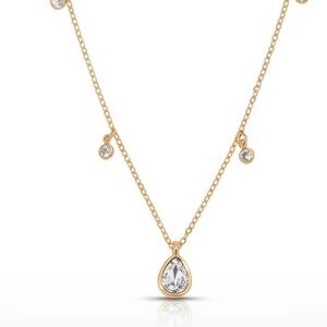 Ettika Elegant Gold Necklace with Crystal Accents
